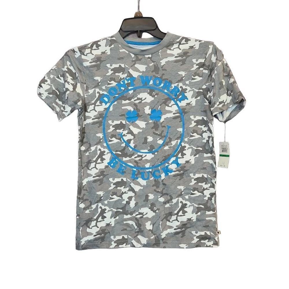 Lucky Brand Boys Grey Camo T-Shirt Size Large‎
